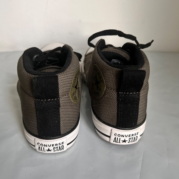 Converse Kids Chuck Taylor All Star Street Basket Weave Mesh Olive Green Sz 2.5 - Picture 5 of 9